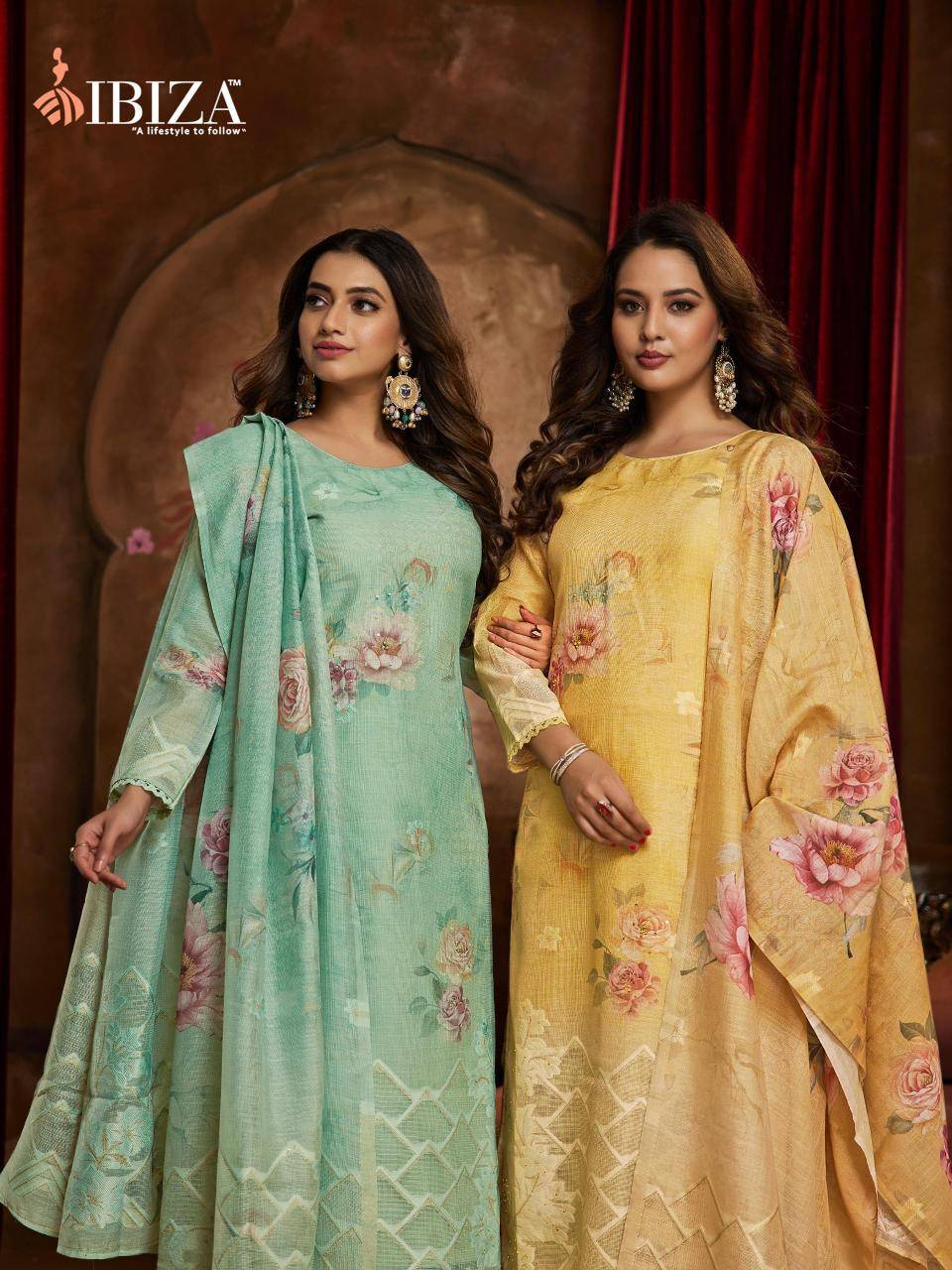 Ibiza lime light Surat dress materials with price